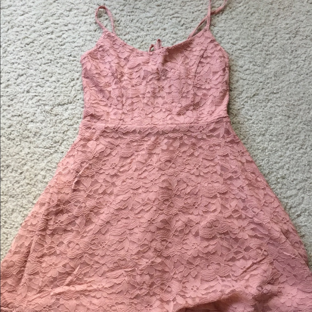 Pink mini dress